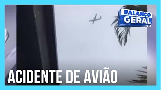 Balanço Geral conversa com especialista que testemunhou a queda do avião em Vinhedo SP [upl. by Swanson]