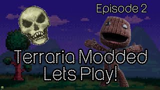 Terraria Modded Lets Play Episode 2 [upl. by Srini75]