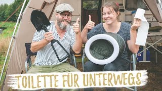 UNSERE TOILETTE FÜR UNTERWEGS  Klein leicht sauber amp klappbar [upl. by Attem]