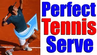 How To Hit The Perfect Tennis Serve In 5 Simple Steps [upl. by Eekram]