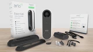 Arlo Essential Video Doorbell  Unboxing Video  Best Smart Doorbell Camera [upl. by Artenahs]