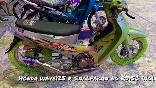 HONDA wave 125r na swaping ng engine sa RS150 loudist pipe [upl. by Pruter957]