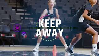 Keep Away  Fun Youth Basketball Drills from the Jr NBA available in the MOJO App [upl. by Emlin754]