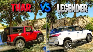 Fortuner Legender Vs Mahindra Thar 2021  Extreme OffRoading  Gta 5 Indian Cars [upl. by Eerized]