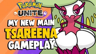 THE BEST WAY TO USE TSAREENA UNITE MOVE  Damage Build  Pokemon Unite Tsareena Gameplay [upl. by Lebezej491]