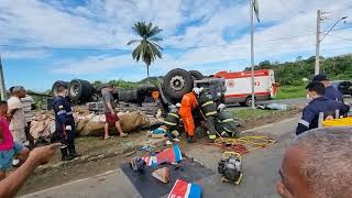 Resgate de Vítima em acidente no Trevo de Itajuipe BA  08052023 [upl. by Einej]