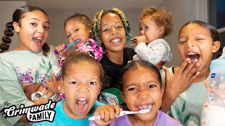 CRAZY BED TIME ROUTINE WITH 7 KIDS [upl. by Lasley]