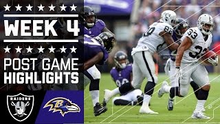 Raiders vs Ravens  NFL Week 4 Game Highlights [upl. by Akkahs800]