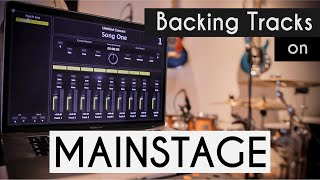 How to Setup a Backing Track Rig on MainStage Beginners [upl. by Eirek]