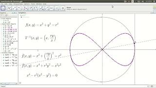 Lemniscata de Gerono en Geogebra [upl. by Leisha]