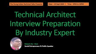 TYIT Talks  Technical Architect Interview Preparation  interview questions by Industry Expert [upl. by Pare]