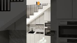 Desain Dapur Dibawah Tangga desainrumah housedesign interior shorts [upl. by Bull]