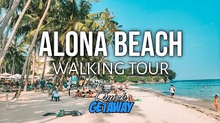 ALONA BEACH Walking Tour 2024  Panglao Island Bohol [upl. by Lebatsirc]