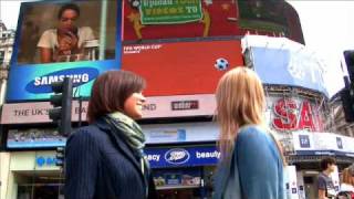 World Cup Sign in Piccadilly Circus by McDonalds [upl. by Ortrud]