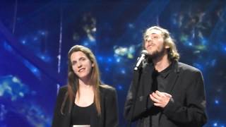 Salvador Sobral  Amar Pelos Dois Portugal LIVE Final inside Arena encore [upl. by Nuajed795]