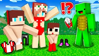 Mikey Pranked JJ Family with SHEARS in Minecraft Challenge  Maizen Challenge [upl. by Kaasi637]