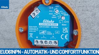 EUD61 Automatik und Comfortfunktion einstellen  Quick Tutorial [upl. by Akcebar]