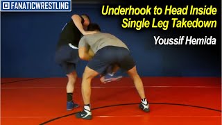 Underhook to Head Inside Single Leg Takedown from 2x AllAmerican Youssif Hemida [upl. by Gruber]