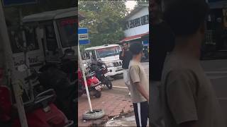 Students strike college gate 🤣 After principal Power of kerala police students police aavesham [upl. by Ludovika]