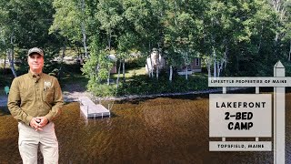 SOLD Lakefront 2Bedroom Camp  Maine Real Estate [upl. by Rainie]