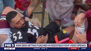 Ravens fan assaulted in viral FedEx Field brawl breaks silence [upl. by Elsilrac]