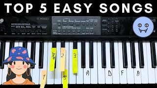 Easy Piano Songs [upl. by Saxet]