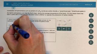 ALEKS  Solving for a Gaseous Reactant [upl. by Suehtomit]