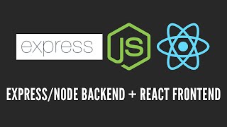 How to Create a ExpressNode  React Project  Node Backend  React Frontend [upl. by Uela526]