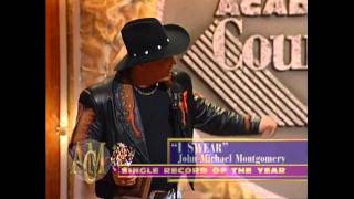 John Michael Montgomery Wins Single of the Year For quotI Swearquot  ACM Awards 1995 [upl. by Goddart]