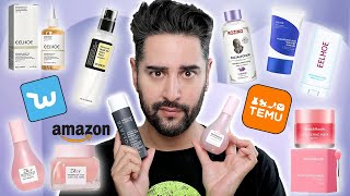 Testing FAKE Skincare Products From Temu Amazon amp Wish 💜 James Welsh [upl. by Weed302]