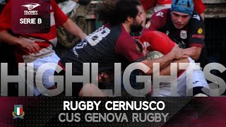 Rugby Cernusco v CUS Genova  17032024  Highlights [upl. by Elmajian]