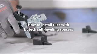 How to install tiles with butech selfleveling spacers  EN [upl. by Shena]