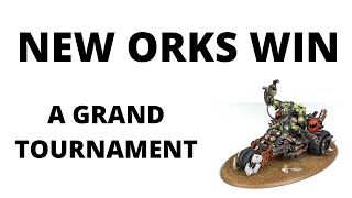 New Orks win a Grand Tournament  Competitive Ork Army Lists [upl. by Luedtke464]