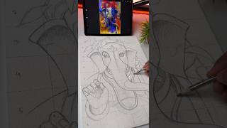 Ganesha Drawing shorts art ganesh [upl. by Gristede]