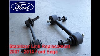 How to change stabilizer link on 2007  2014 Ford Edge [upl. by Ludie43]