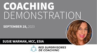 Coaching Demonstration by Susie Warman MCC [upl. by Anawak843]