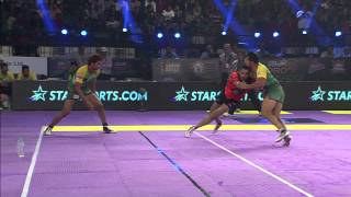 Khel Kabaddi  Super Tackler Sandeep Narwals Body Tackle [upl. by Anaet]