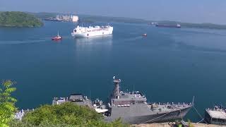 USNS MERCY ARRIVES AT PORT OF TRINCOMALEE [upl. by Babs517]