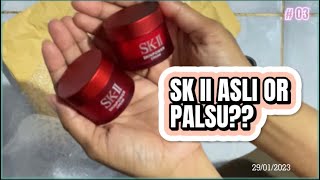 SK II ASLI OR FAKE Skin Power Cream 15 gram dan FTE 30 ml BONUS ESTEE LAUDER ESSENCE [upl. by Vidovic]