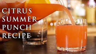 Citrus Summer Punch Recipe  Patrón Tequila [upl. by Hendry]