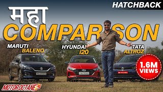 2022 Maruti Baleno vs Tata ALTROZ vs Hyundai i20  MAHA COMPARISON [upl. by Hcib257]