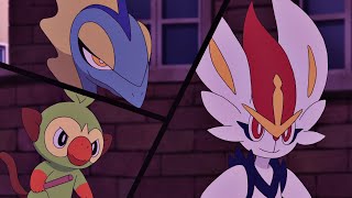 Cinderace Team up With Inteleon and Grookey「AMV」 Castle  Pokemon Journeys Episode 127 [upl. by Suzanne]