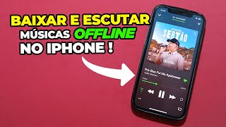 App para Baixar e escutar música OFFLINE no iPhone 2024 [upl. by Yddub]