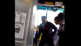 Bus Driver Uppercuts Female Passenger Video [upl. by Evin]