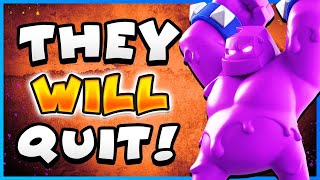 INSTANTLY ANNOY ANY OPPONENT BEST ELIXIR GOLEM DECK in CLASH ROYALE [upl. by Einama]