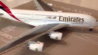 Herpa Emirates Airbus A380 1500 Model UNBOXING [upl. by Brandon865]