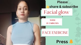 Get glowing skin with these quick Exercise 😳 shorts selfcare pritichauhan089 [upl. by Eimrej]