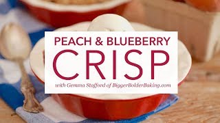 Peach and Blueberry Crisp By Gemma Stafford [upl. by Silrak]