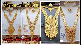 Artificial Gold Jewellery Saudi Arabia latest designs  Look Like Real GoldShamazainabkhan [upl. by Novaj578]