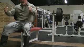 200KG 5 Reps Bench Press 60 years old [upl. by Lodnar]